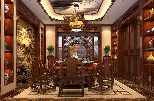 城厢温馨雅致的古典中式家庭装修设计效果图